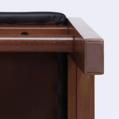 Miniatura 14 de 不二貿易(Fujiboeki) Fuji Boeki 98817 Dining Chair, Chair, Width 16.1 x Depth 20.1 x Height 31.1 inches (41 x 51 x 79 cm), Brown, Natural Wood, Synthetic