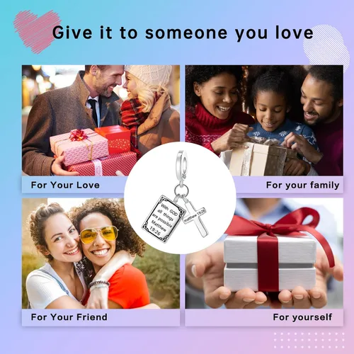 Miniatura 287 de LUXILLA Abalorio de plata de ley 925 para madre, hija, abuela, para familia, amor, madre, hija, abuela, para pulseras, collares, dijes, abalorios