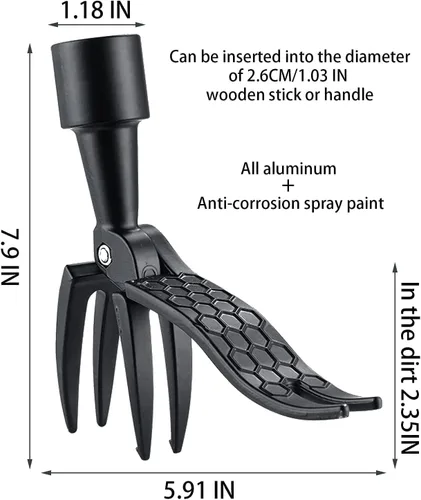 Miniatura 3 de Extractor de malas hierbas, herramienta de extracción de malas hierbas, herramienta de extracción de deshierbe resistente para patio, jardín, 4