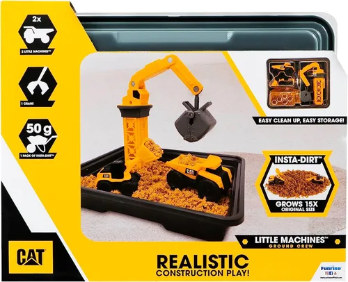 Miniatura 4 de CatToysOfficial, Juego de Vehículos CAT Little Machines Ground Crew con Insta-Dirt, juguetes sensoriales para niños a partir de 3 años