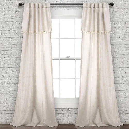 Miniatura 8 de Cortina de ventana con borlas de hiedra
