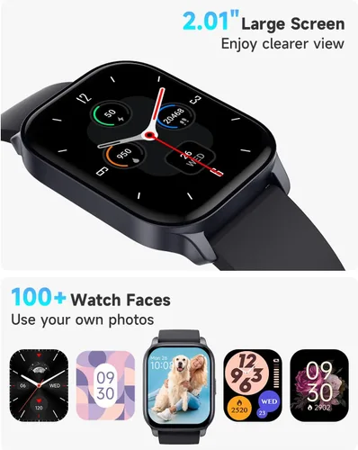 Miniatura 7 de TOOBUR Reloj Inteligente para Hombres y Mujeres, Smartwatch Compatible con Teléfonos Android e iOS, Contestar/Realizar Llamadas, Reloj Rastreador