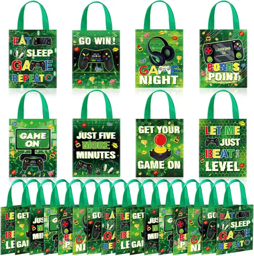 Miniatura 13 de Photect 32 bolsas de regalo para fiesta nocturna de cine, salas de cine no tejidas para golosinas, bolsas de regalo para espectáculos de cine, baby