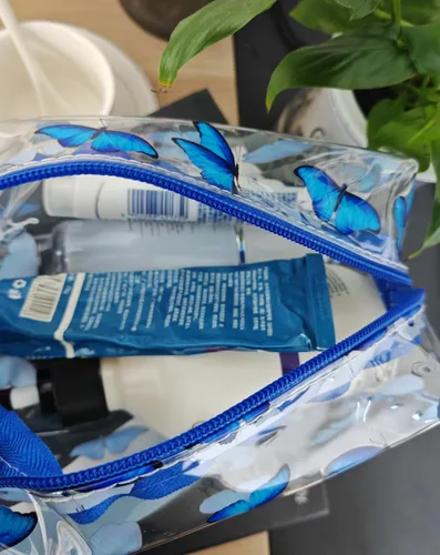 Miniatura 2 de Pequeña bolsa de cosméticos, bolsa de maquillaje transparente para la escuela, bonita bolsa de viaje para mujer, estuche organizador de maquillaje