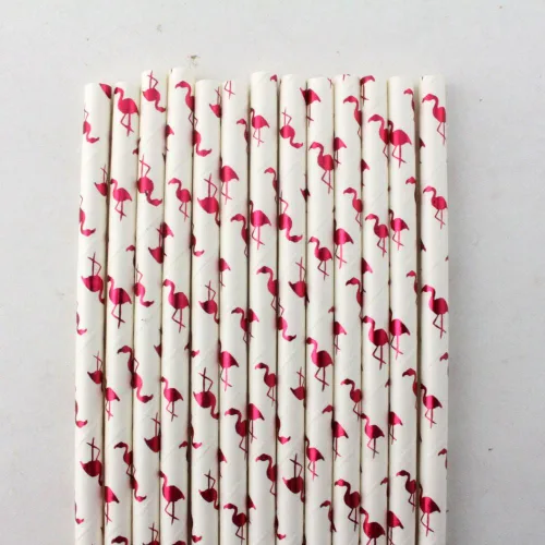 Miniatura 4 de popotes de papel con motivos de Frutas, biodegradable, 7.75 pulgadas, desechables, 100 unidades.