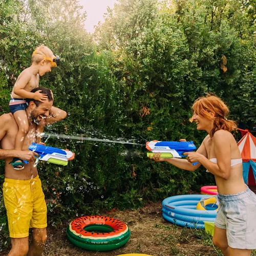Miniatura 3 de Pistolas de agua para niños – Pistolas de chorro de verano de 400 CC/40 pies para niños de 3 años en adelante – Paquete de 2 juguetes al aire libre