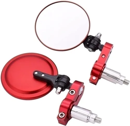 Miniatura 9 de Accesorios Espejos de motocicleta Espejo lateral redondo plegable de 3 pulgadas para Yamaha YZF R15 XT660 TMAX 500 TMAX 530 XP500 XP530
