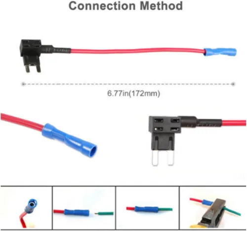 Miniatura 2 de ZOOKOTO 12V Car Add-A-Circuit Fusible 10A TAP Adaptador Pequeño ATO ATT Blade Fuse Holder 10A