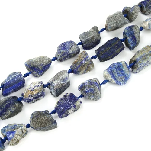 Miniatura 32 de Adabele - 2 hebras de piedras preciosas curativas de cuarzo de amatista natural en bruto morado oscuro, cuentas sueltas perforadas, pepita grande