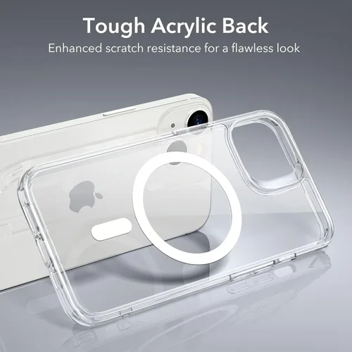 Miniatura 6 de ESR para iPhone 14 Plus Funda, Funda Magnética Compatible con MagSafe, Protección Anti-impactos de Grado Militar, Funda Transparente Magnética