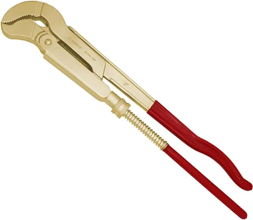 Miniatura 7 de WEDO Llave de tubo de patrón sueco sin chispas, 90 grados en ángulo, llave de seguridad sin chispas, cobre berilio, no magnético, estándar DIN