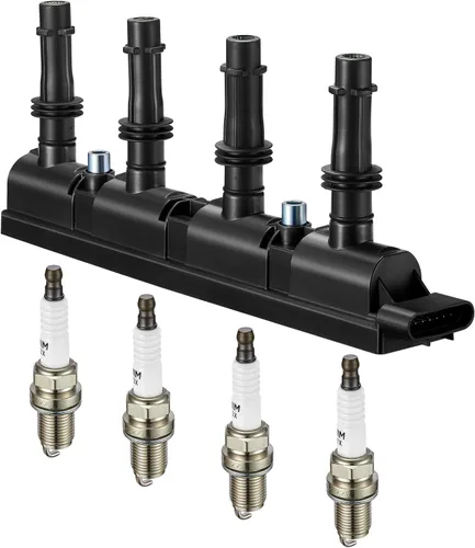 Miniatura 11 de BDFHYK Paquete de bobina de encendido y bujías de iridio compatibles con Audi Volkswagen 2.0L L4 4.2L V8 para UF575 PFR7S8EG, juegos de 4