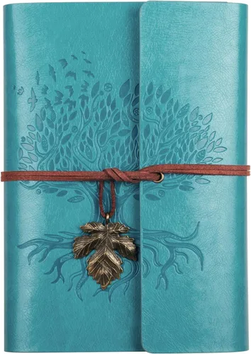 Miniatura 8 de Billtigif Cuaderno Diario de Cuero PU, Diario de Escritura Vintage de Viaje Recargable, Regalos para Mujeres, Hombres, Adolescentes y Niños, Papel