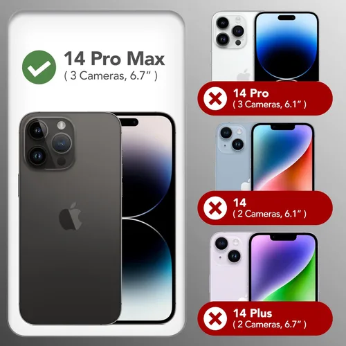Miniatura 9 de GONEZ Funda de silicona para iPhone 14 Pro Max, compatible con MagSafe, con protector de pantalla + protector de lente de cámara, silicona líquida a