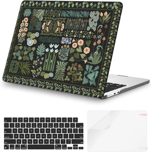 Miniatura 24 de iCasso para M4 MacBook Air de 13 pulgadas Funda 2025 2024-2022 M3 M2 Modelo A 3240 A3113 A2681, Funda de plástico de patrón protector resistente