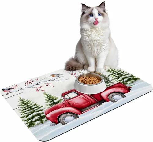 Miniatura 7 de Tapete de baño de Navidad para bañera, antideslizante, de secado rápido y absorbente, de tierra de diatomeas, fregadero, cocina, sala de estar