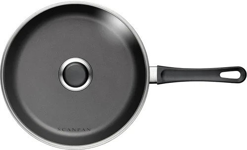 Miniatura 2 de Scanpan Sartén antiadherente clásica de 3.25 cuartos (11 pulgadas) con tapa, compatible con estufas de gas y eléctricas, apta para utensilios