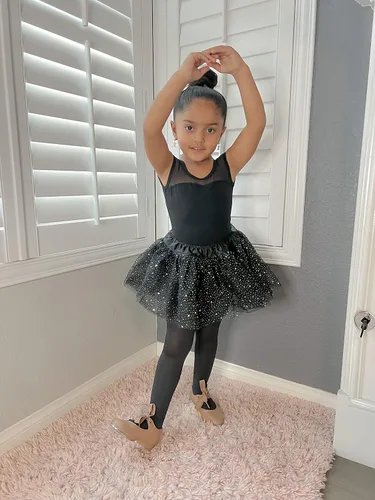 Miniatura 5 de Stelle Leotardo de manga corta con lazo en la espalda para niñas, para baile, gimnasia y ballet (bebéniño pequeñoniño grande)