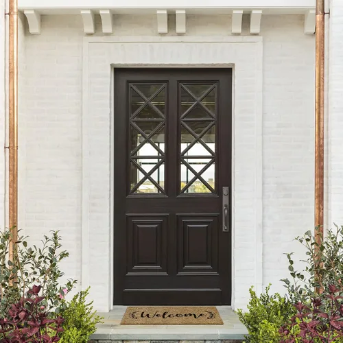 Miniatura 7 de Barnyard Designs Felpudo de Bienvenida para Exteriores, Tapete Grande de Entrada para Puerta Delantera, Color Marrón (Bienvenida, 30x17 pulgadas)