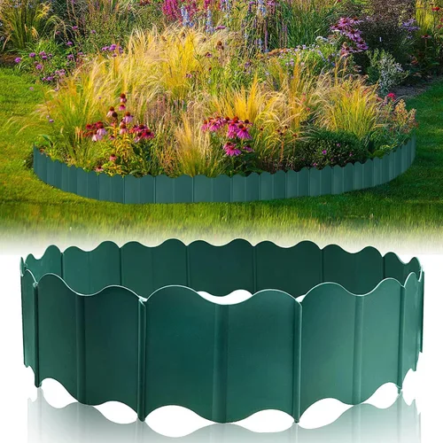 Miniatura 4 de PP Garden Fence Insert Plastic Fence Garden Picket Fence Bordes Césped Parterres Plantas Fronteras Decorativas Jardín Patio Productos al aire libre