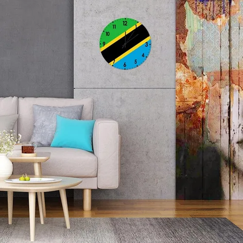 Miniatura 327 de Cheyan Reloj de pared con bandera de Canadá de 12 pulgadas, silencioso, sin tictac, de PVC, funciona con pilas, reloj redondo decorativo, regalo