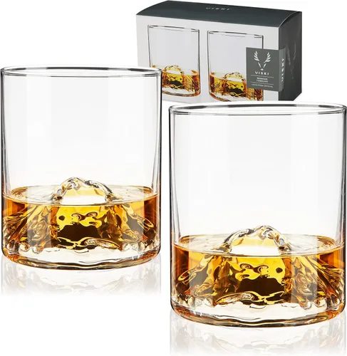 Miniatura 8 de Viski Decantador de whisky de montaña con tapón, decantador de licor soplado a mano para bourbon, whisky, licores, regalos de boda, regalos