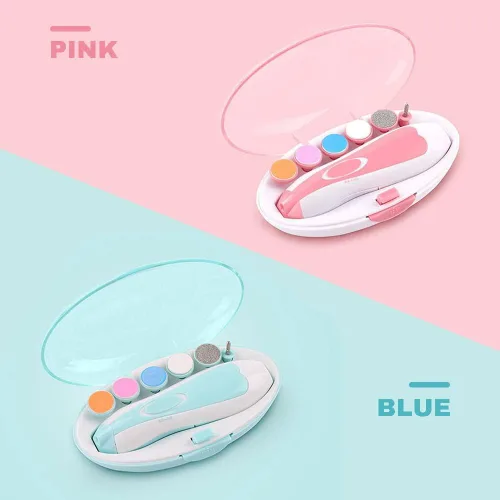 Miniatura 2 de Cortaúñas para bebés, recortador de uñas eléctrico para recién nacidos, niños pequeños o adultos, cuidado de las uñas, 6 cabezales de molienda y luz