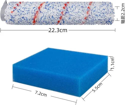 Miniatura 3 de Repuesto de repuesto para aspiradora inalámbrica en seco y húmedo, cepillo de rodillo, esponja de filtro Hepa, compatible con Tineco IFloor S, 1