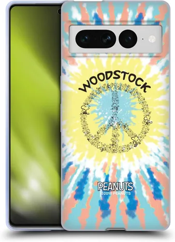 Miniatura 172 de Head Case Designs Funda de gel Woodstock 50th con licencia oficial de Peanuts Snoopy Guitar 1969 [protección de grado militar] compatible