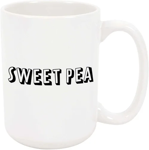 Taza de café Sweet Pea – Taza de cerámica personalizada con nombre, taza personalizada, regalo personalizado de cumpleaños/Navidad, regalo de