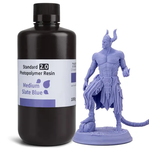 Miniatura 36 de ELEGOO Resina de impresora 3D estándar mejorada 2.0, resina fotopolimérica de curado UV de 405 nm para Mars Saturn Jupiter MSLA DLP LCD 3D Printing