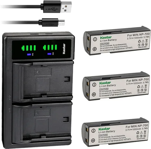 Miniatura 6 de Kastar LTD2 - Cargador de batería USB de repuesto para Konica Minolta NP-700 NP700, Konica Minolta Dimage X50, Konica Minolta X60, Konica Minolta