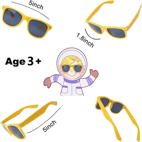 Miniatura 2 de INNOCHEER Gafas de sol de fiesta para niños con protección UV400, gafas de sol de neón para niños y niñas, gran regalo para recuerdos de fiesta