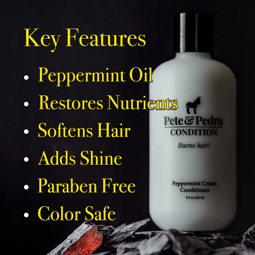 Miniatura 3 de Pete & Pedro HYDRATE and CONDITION Set de cuidado del cabello Champú hidratante de aceite de argán y acondicionador hidratante de menta