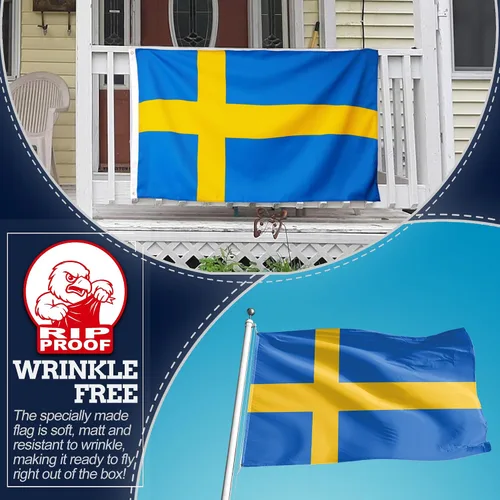 Miniatura 5 de Bandera de Estados Unidos., Sweden