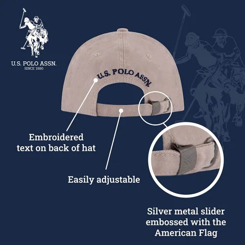 Miniatura 5 de U.S. Polo Assn. Small Polo Pony Logo Baseball Hat, 100% Cotton, Adjustable Cap