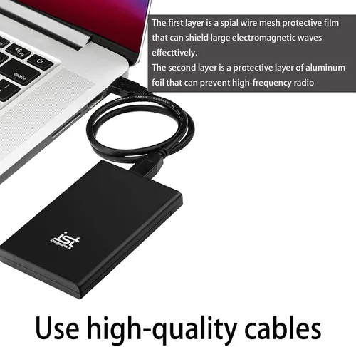 Miniatura 2 de ist computers Disco duro externo de 500 GB, USB 3.0, almacenamiento HDD portátil ultradelgado para PC y Mac, computadora de escritorio, PS4, PS5