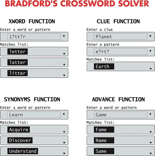 Miniatura 4 de LEXiBOOK - Collins Bradford, solucionador electrónico de crucigramas, Bradford, corrección ortográfica fonética, juegos de palabras, electrónico