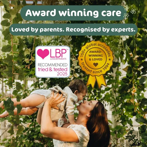 Miniatura 10 de Naty BioEmbrace - Pañales para bebé, certificado seguro para la piel sensible, protección contra fugas de hasta el 100 %, suavidad a base