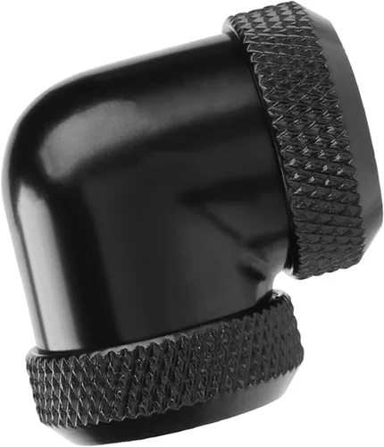 Miniatura 2 de Adaptador extensor G1/4 macho a hembra, tubo G1/4 PETG de 0.630 in OD de 90 grados de enfriamiento de ajuste de compresión doble, mejora el ajuste