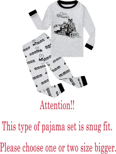 Miniatura 2 de Family Feeling Conjunto de pijamas para niños pequeños, 100% algodón, pijamas para niños pequeños