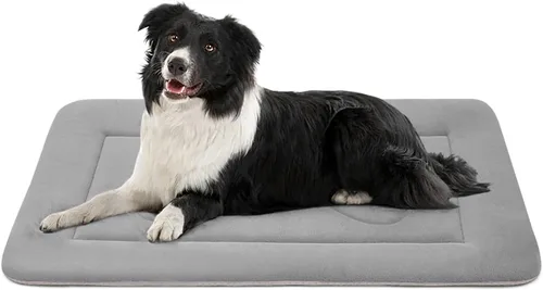 Miniatura 10 de Cama grande y acolchada de 36.0, 42.0 y 47.0 pulgadas para perro, lavable, con base antideslizante, cama para mascotas, camas para gatos, caseta