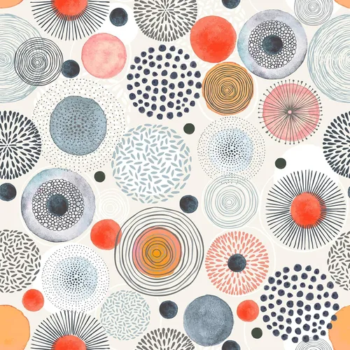 Papel tapiz colorido de puntos para despegar y pegar, de 17.5 x 240 pulgadas, autoadhesivo con círculos geométricos para dormitorio de niños, papel
