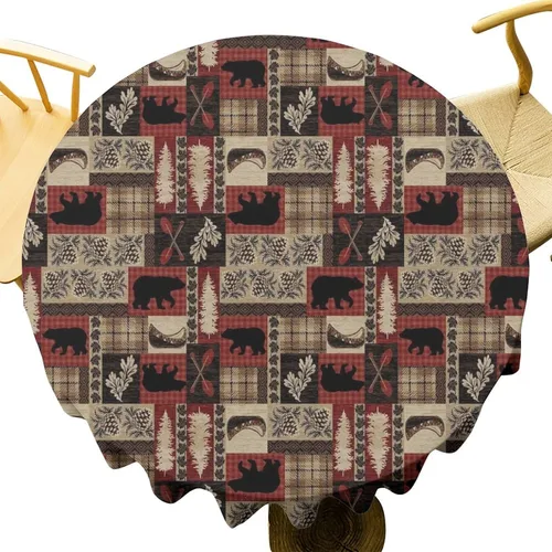 Miniatura 68 de Mantel azteca suroeste, diseño étnico tribal geométrico, estilo vintage, bohemio, elegante, lavable, para comedor, cocina, granja, fiesta