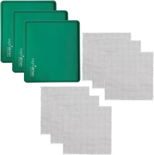 Miniatura 7 de Hojas deshidratadoras de silicona de 3 bordes compatibles con Cosori Premium CP267-FD alfombrillas antiadherentes para secadora para cecina, frutas