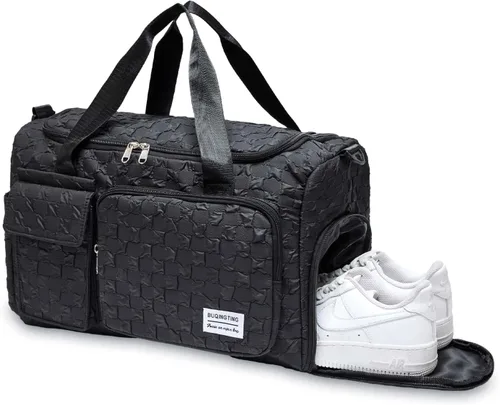 Miniatura 280 de Pequeña bolsa de gimnasio para mujer, bolsa de viaje con compartimento para zapatos
