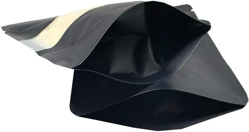 Miniatura 6 de PABCK 100 bolsas resellables de 3.5 x 5.1 pulgadas, color negro mate con sellado térmico para ventana, bolsas de papel de aluminio