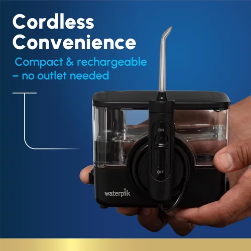 Miniatura 7 de Waterpik ION - Irrigador dental profesional, recargable y portátil para dientes, encías, aparatos ortopédicos, 10 ajustes, 7 puntas de irrigación