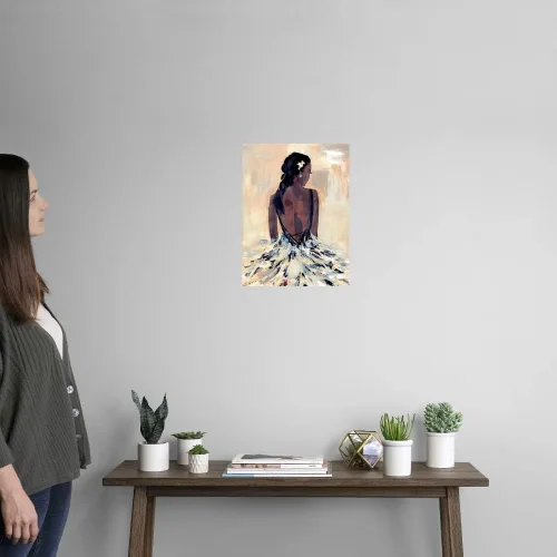 Miniatura 2 de CANVAS ON DEMAND Vinilo decorativo para pared con texto en inglés «To The Gala I», obra de arte