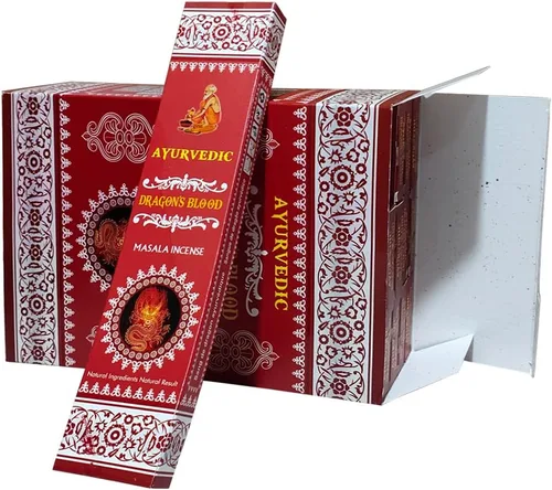 Miniatura 6 de Dragons Blood Inciense Sticks and Holder Bundle Ayurvedic Hand Made Insence Insence